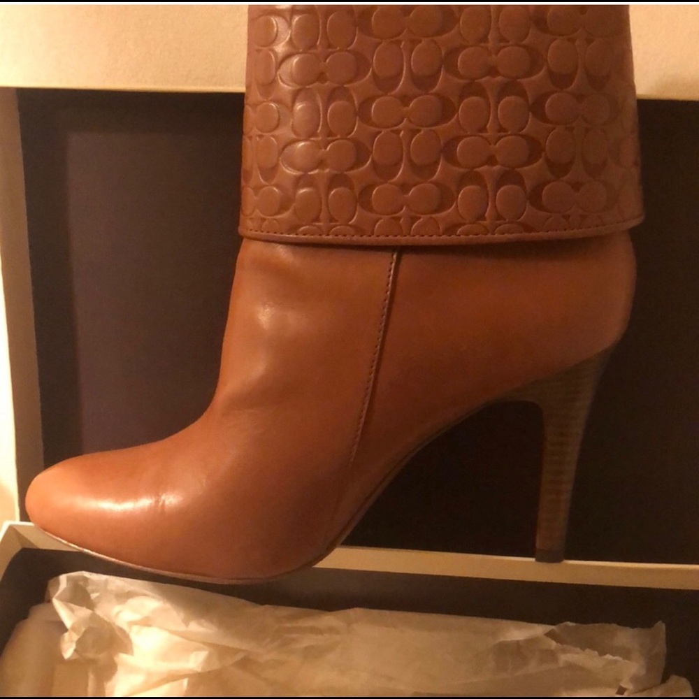 Stylist & Unique Coach Boots,worn only a few times